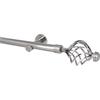 Sento Kit Bastone per Tende in Metallo 25mm Acciaio Inox Modern Montaggio a Muro 160 cm GRACJA