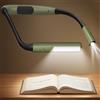 Glocusent Collo Lampada da Lettura Ricaricabile, LED Luce del Libro con 5 Colori e Regolabile, Luce Lampada da Lettura per Libro Perfetta per E-Reader, Studio, Letto, Viaggi, Lavoro a Maglia(Verde)