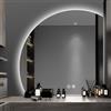 GXSDYYDS Specchio da Bagno Specchio per il Bagno con Illuminazione - Specchio da Bagno LED Rotondo Specchio da Parete per Bagno IP54 con Interruttore Touch e Funzione Antiappannamento 100cm Specchio