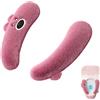 LONZIKP 2 Pezzi Copri Sedile WC Lavabili, Morbidi e Spessi Cuscini per Sedile del Water, riscaldatori in Peluche, Adatti a Tutti i Tipi di Toilette