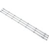 TVAAGHBCBR Striscia di retroilluminazione a LED da 3 Pezzi Compatibile for LG 43UK6300PLB 43LJ610V 43LJ510V 43LJ624V 43LJ634V 43UJ651V 43UJ701V 43UJ65_UHD_L A LC43490074A