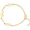 d'origine Tunisia, bracciale con mappe, unisex e donne, gioielli tunisini, bracciale tunisino, bandiere tunisine, gold