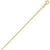 PRINS JEWELS Catenina fine rotonda,14 carati / oro 585, larghezza 0,8 mm, lunghezza a scelta e Oro giallo, colore: oro giallo, cod. Forcat-01