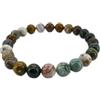 Mineral Import Bracciale in diaspro oceano 8 mm minerali e cristalli, bellezza energetica, meditazione, spirituali