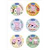 Dekora - 6 Mini dischi commestibili di Peppa Pig per cupcake, muffin o biscotti - 5,8 cm