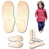 Mr. Scarpa Solette Ortopediche Vera Pelle per Bambini con Supporto Arco Plantare e Rialzo Tallone in Lattice - PRODOTTO ITALIANO - Sottopiede in Cuoio Antiodore Antisudore, Piedi Piatti Fascite Plantare (28 EU)