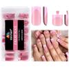 EBANKU 120PCS French Tip Toe Press on Nails Set