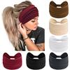 PROPOG Africa Fascia Capelli Donna, Elastico Fasce Per Capelli 6 Pezzi Boho Fascette Per Capelli Yoga Headband Accessori Capelli Donna (Marrone)