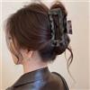 Cybche Grande Quadrato Artiglio Clip Acrilico Leopardo Plastica Capelli Clip Di Spessore Capelli Antiscivolo Forte Tenuta Artigli Clips Grigio Opaco Grande Rettangolo Artiglio Capellis Clips Accessori
