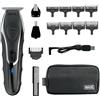 Wahl Aqua Blade Rechargeable Wet Dry Lithium Ion Deluxe Trimming Kit with 4 Interchangeable Heads for Shaving, Detailing, Grooming Beards, Mustaches, Stubble, Ear, Nose, Body - Model 9899-100