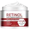 Jimklpy Crema Idratante Al Retinolo Per Idratazione Intensa, Trattamento Anti-Rughe, Crema Viso Rassodante E Levigante, Crema Notte Rivitalizzante Per Pelle Delicata, Formula Idratante Ad Azione Prolungata
