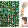 KASESSS Luminosi Tatuaggi Per Bambini, 20 Fogli Tatuaggi Temporanei Motivi Dinosauro e Animale, Tatoo Bambini Impermeabili per Ragazzi Ragazze, Tatuaggio per Compleanno Festa Regalo