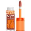 NYX Professional Makeup Gloss Rimpolpante, Altamente Pigmentato, Volume Immediato e Duraturo, Arricchito con Zenzero Piccante, Duck Plump, Tonalità: Brown Of Applause, 6,8 ml