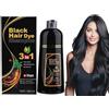 ZLXFT Shampoo Colorante Nero,500mlBlack Hair Dye Shampoo 3 in 1,Shampoos per Capelli Neri per Capelli Grigi,Shampoos Colorante Nero Donna Uomo