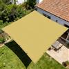 LISANSAN Vela Parasole 1.2 x 2.6 m Impermeabile Tenda a Vela Ombreggiante Robusto e Stabile per Balcone Patio Giardino Esterno Terrazza, Carport, Giallo sabbia