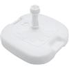 Spetebo Portaombrelli in plastica 45 x 45 cm da riempire per bastoni fino a 33 cm - bianco - supporto per ombrellone riempito con 16 l di acqua o sabbia - ombrellone supporto per ombrellone