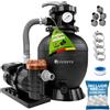Juskys® Filtro a Sabbia 400 W con Timer - impianto per Piscina ad Alte Prestazioni Fino a 47.000 Litri, Sistema a 7 Posizioni, Struttura Durevole