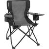 Brunner Sedia da campeggio brunner armchair equiframe in acciaio e poliestere grigio e nero 85x60x46/91 cm