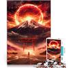 LKSDCBOT puzzle 2000 pezzi per adulti Tempesta di fuoco nel deserto giapponese Giocattoli educativi con poster abbinato e foglio di quiz 70x100cm