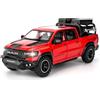 TGRCM-CZ Dodge Ram Mammoth Pick-Up Truck modello auto, in lega di zinco, con suono e luce, regalo per bambini, ragazzi e ragazze, colore rosso