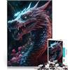 LKSDCBOT Puzzle da 2000 pezzi per adulti Drago giapponese per il giocattolo di sfida del gioco educativo Collezione di artisti, Belle arti 70x100cm