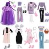 Xerteam 34 vestiti e accessori per bambole Barbie 11,5 pollici, 8 set di vestiti, 1 abito da principessa, 1 gonna da balletto, 3 gonne eleganti, 7 top