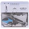 Yunhgft Mini Elicottero in Plastica a 2 Canali, Giocattolo Micro RC, Blu