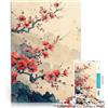 LKSDCBOT Puzzle da 1000 pezzi per adulti Dipinto di fiori rossi vecchio Giocattoli di gioco impegnativi Collezione di artisti, Belle arti 38x26cm