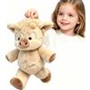 Efymosce Peluche Che Corre, 45cm Peluche Mucca, Running Peluche, Vitello Che Morbido Giocattolo, Peluche Cinghiale Che Corre Vitello per Ragazzi e Ragazze