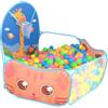 Wxyestna Piscina con Palline per Bambini, Vasca con Palline in Schiuma Pieghevole Pop-up con canestro da Basket, Resistente agli Strappi per i più Piccoli, Non Incluse