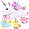 Aragallant Peluche Unicorno per Bambino, Unicorno con 4 Cuccioli, Unicorno Giocattolo, Unicorno Bambina Regalo Peluche con ali, Regali di Compleanno e di Natale per Ragazza 3 4 5 6 7 8 Anni