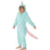 corimori (14+ Modelli Pigiama Animali Bambini Costume Kigurumi Tuta Animale Cosplay Carnevale, (110-130 cm), Unicorno Turchese, 1851