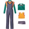 Kolegrial Bambina Holly Costume Cosplay Season 5 Holly Wheeler Stampe Uniforme Gilet Top e Pantaloni con Spalline Set 3 Pezzi per Carnevale Halloween Festa Compleanno Mascherata Fancy Costume