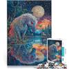 LKSDCBOT Puzzle 2000 pezzi per adolescenti cavallo dagli occhi rossi Giocattoli da gioco per regalo di famiglia Lista dei desideri con Babbo Natale 70x100cm