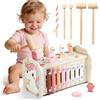 Fajiabao Giochi Montessori 1 Anno - Giochi Bambini 1 Anno Regalo Bambina Bambino 1 Anno Gioco Bambina Bambino 1 Anno includere Xilofono Bambini, Acchiappa la Talpa e Gioco Pesca, Giocattoli Bambino Educativi