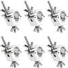 Demlaka 6 morsetti per traverse, 25-30 mm, Truss O Clamp Half Coupler, gancio per illuminazione palcoscenico, morsetto Truss per fascette traverse, accessori di illuminazione per faretti mobili da