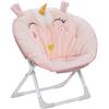 ATMOSPHERA CREATEUR D'INTERIEUR - Poltrona per bambini pieghevole con unicorno rosa chiaro