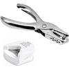 GUTE LINES Perforatore a Pinza Singolo Foro, Bucatrice per Fare Cerchi, Perforatrice per Arrotonda Angoli da Utilizzare a Casa, in Ufficio e a Scuola (2, Bianco, 6MM)