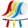 NIIMBOT Etichette per D110 D11 D101 H1S, Etichette Termiche Autoadesive 12.5X74+35mm(Cavo Rosso/GialloBlu),Confezione mista da 3 rotoli