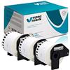 specmark 3 rotoli di etichette singole compatibili con Brother DK-44205 etichette 62 mm x 30,48 m per tutte le stampanti di etichette QL QL-570 QL-700 QL-800