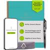 Rocketbook Multi-Subject Smart Notebook | Taccuino Scansionabile con Divisori | Taccuino Riutilizzabile a Righe con 1 Penna Pilot Frixion e 1 Panno in Microfibra | Teal, Formato Lettera 8,5x11 pollici