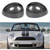 TTCR-II Calotte Specchietti per Mini Cooper R55 R56 R57 R58 R59 R60 R61 | 2PCS R55 R56 R57 Copri Specchietti R59 R60 R61 Calotta Specchietto 2007-2015(Specchio Pieghevole Manuale)-Fibra di Carbonio