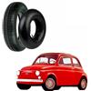 VEE RUBBER KIT 4 PNEUMATICI + 4 CAMERE D'ARIA 125 12 63S TUBELESS 125 SR12 compatibile con FIAT 500 epoca
