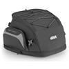 GIVI Borsa da Sella Moto EASY08 19-23L Estensibile con Copertura Antipioggia e Fissaggio a Cinghie - Nero