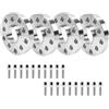 GEARMONSTER Set di 4 dischi di allargamento per cerchi da 15mm e 20mm LK: 100/5+112/5 NLB: 57,1 con 20 dadi per ruote M14x1,5 40/45mm per VW Golf
