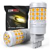 Cenmoll 3157 Lampadina a LED Giallo ambra, Super Bright 40W 2000LM Canbus Error Free 3057 4057 3157 4157 T25 Lampadine a LED per retromarcia di retromarcia per auto Indicatori di direzione, 2PCS