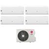 LG Climatizzatore Quadri Split Lg Dualcool Libero Smart 9000+9000+9000+12000 Btu Inverter Mu4r27.U24a0 R-32 Wifi Classe A++/A+ 2026