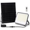Aigostar Faro Led 200W Grigio con pannello solare IP66 CCT temperatura colore regolabile Dimmerabile con telecomando e con sensore crepuscolare Aigostar