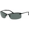 Ray Ban Ray-Ban Occhiali da sole unisex Top Bar RB3183 002/81, polarizzati, Montatura: nera, (Colore delle lenti: grigio sfumato 002/81)