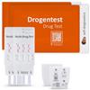 self-diagnostics 2x Test antidroga urine Multi 3 - Rilevamento di 3 tipi di droga: Cocaina, Cannabis (THC) e Anfetamina - Test rapido - Test droga urine - Test rapido su urina in 5 minuti